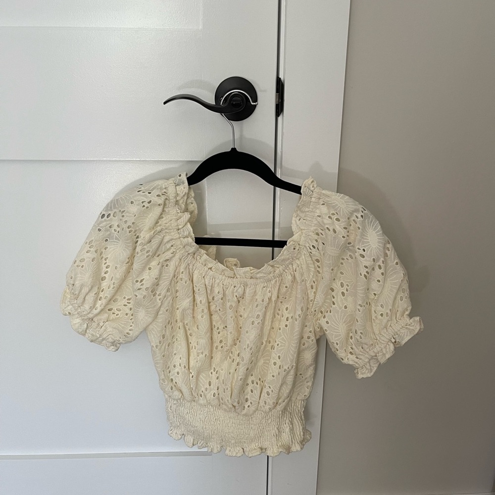 Olivia James Eyelet Crop - XS